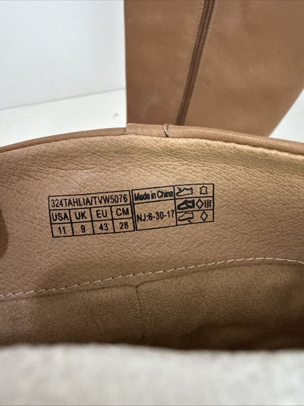 Vionic Tahlia Tall Natural Tan Arch Support Zip Up 2.5" Heel Boots Womens Sz 11 - Picture 4 of 7